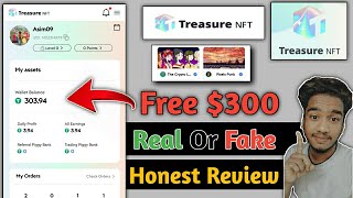 Treasure nft real Or fake in hindi  Treasure nft honest Review  Asim Tech [upl. by Llenrahc315]