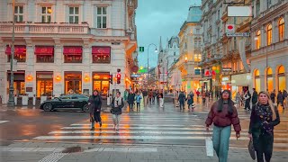 Walk in Vienna City Center February 2024  4K HDR [upl. by Farman]