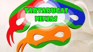 DIY Tartarugas Ninjas  Máscaras [upl. by Countess]