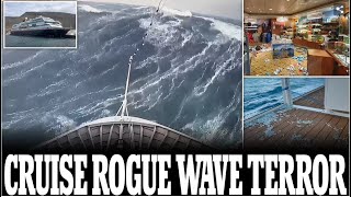 North Sea cruise ship with British tourists on board is struck by rogue wave and knocking out power [upl. by Iggie]