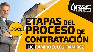 Certificación OSCE 2019  Etapas del Proceso de Contratación [upl. by Tyra]