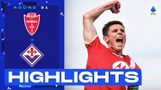 MonzaFiorentina 32  Monza claim massive comeback win Goals amp Highlights  Serie A 202223 [upl. by Imaon]