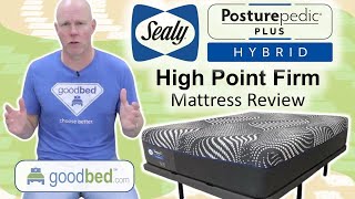 Sealy Posturepedic Plus Hybrid High Point Firm  Expert Mattress Review by GoodBed [upl. by Onej697]