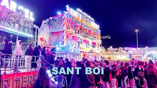 Feria de Atracciones Sant Boi 2023 La Purísima Barcelona España [upl. by Poree]