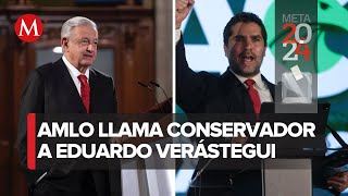 AMLO critica candidatura de Eduardo Verástegui quotcon todo respetoquot dice [upl. by Arianie]