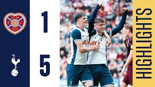 HEARTS 15 TOTTENHAM HOTSPUR  HIGHLIGHTS  MOORE amp LANKSHEAR SHINE IN SCOTLAND [upl. by Mathe]