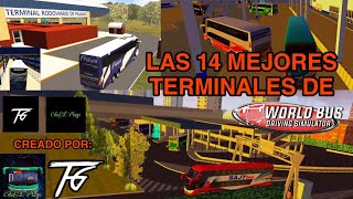 LAS 14 MEJORES TERMINALES DE WORLD BUS DRIVING SIMULATOR Ft TESFAYEGAMING [upl. by Oiramd]