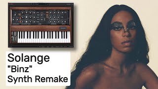 Solange  Binz Instrumental Synth Remake [upl. by Aifas]