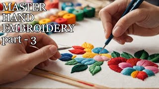 PART 3 TYPES OF END KNOT  Learn HAND EMBROIDERY Like a Pro in 30 Days youtube handembroidery [upl. by Ettesus99]