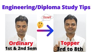 How to Study EngineeringDiploma I Become Topper Using These Tips Marks Matter in Engineering [upl. by Eronel]