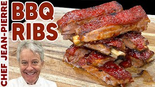 The Best Oven Roasted BBQ Ribs  Chef JeanPierre [upl. by Caneghem]