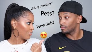 Boyfriend Q amp A Part 1 Living Together Marriage Babies  MakeupShayla [upl. by Ailedo771]