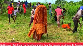 Nettoyage SetSetal de l’école primaire 1  avec le Kankourang à Toubacouta [upl. by Kariotta]