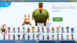 Subway Surfers  Guard and Dog Unlocked Update Mod  All Characters Unlocked and All Boards Gameplay [upl. by Ivanna894]