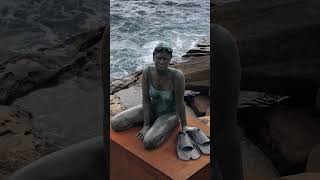 Bronze sculpture of a woman who swims [upl. by Akemrehs728]