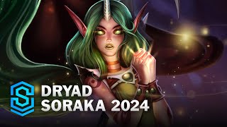 Dryad Soraka Skin Spotlight  League of Legends [upl. by Ynahteb]