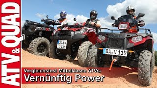 Vergleichstest Mittelklasse ATVs Vernünftig Power [upl. by Yecac612]