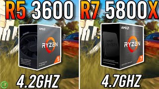 RTX 4070  R5 3600 vs R7 5800X  Tested in 2024 [upl. by Erot]