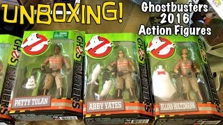 UNBOXING Ghostbusters 2016 Mattel Action Figures [upl. by Knowling]