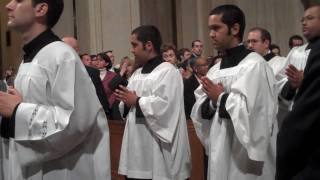 Entrance Procession  Pontifical High Mass at the National Shrine [upl. by Ydnes]