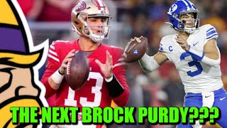 ESPNs Louis Riddick Calls New Vikings QB Jaren Hall a quotBrock Purdy Typequot [upl. by Ainival]