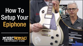 EPIPHONE LES PAUL  How to Setup Your Electric Guitar  Step by Step [upl. by Novaj505]