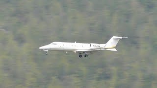 Bombardier Learjet 45 Landing  Ketchikan Airport [upl. by Alexandr]