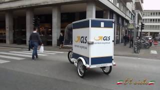 Triciclo elettrico cargo bike GLS Padova [upl. by Irdua]