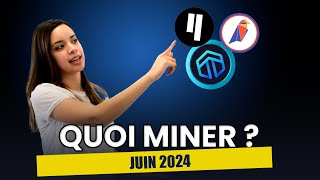 Quoi miner en Juin 2024  Qubic  Dynex  Ravencoin  minage CPU amp GPU [upl. by Elram]