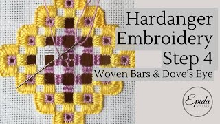 Hardanger Embroidery Tutorial part 4  Woven Bars amp Doves Eye [upl. by Hynes]