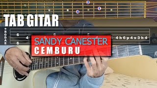 Tab Gitar  Sandy Canester  Cemburu Tutorial Gitar [upl. by Martens717]