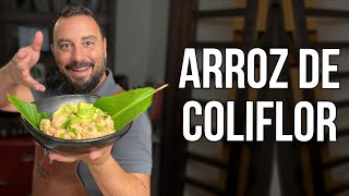 ¡¿Cómo hacer ARROZ DE COLIFLOR Fácil y Saludable  Receta Rápida [upl. by Akcirderf144]