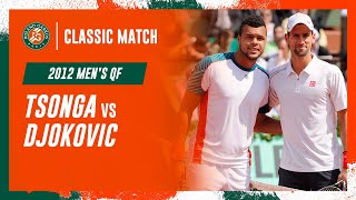 Djokovic vs Tsonga 2012 Mens quarterfinal  RolandGarros Classic Match [upl. by Duleba371]