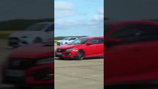 Civic Type R vs Mini GP vs I30N vs Focus ST dragrace youtubeshorts ytshorts shorts creditCarwow [upl. by Eiramnna]