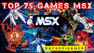 MSX GAMES JUEGOS  🔥TOP 75 🔥 [upl. by Aslam]