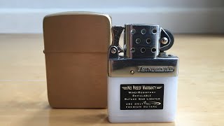 First Impression Zippo Lighter with Thunderbird Butane Insert [upl. by Cohleen]