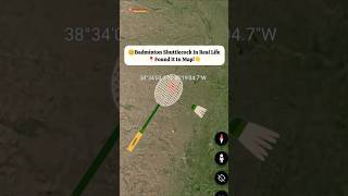 I Found a Badminton Shuttlecock In Real On Google Map And Earth shorts findmapsecret [upl. by Jeff]