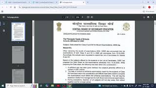 CBSE Date Sheet 2025 out now [upl. by Buchalter]