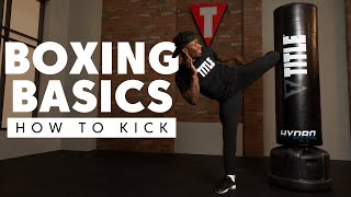 How to Throw a Kick   Kickboxing Basics for Beginners [upl. by Sims779]