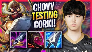 CHOVY TESTING CORKI IN KOREA SOLOQ  GEN Chovy Plays Corki MID vs Ahri  Season 2024 [upl. by Eniamaj]