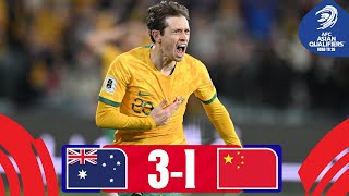 Important win for Australia  Australia  China PR  Highlights  AsianQualifiers  Road To 26 [upl. by Thgiwed629]