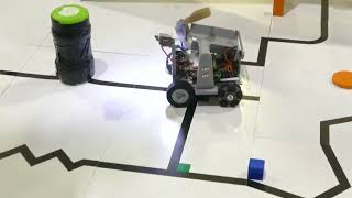 RoboCup Junior Rescue Line 2023  1 run Team BitFlip German Championship [upl. by Shiff]