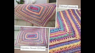 Tutorial uncinetto quotCopertina Incanto DOndaquot [upl. by Solahcin]