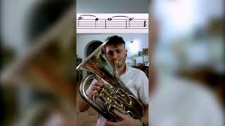 Gabriels Oboe  Euphonium Solo with Sheet Music Download [upl. by Dalila]