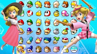 All Peach Characters in Mario Kart [upl. by Assenad981]