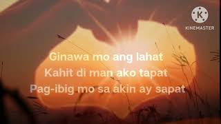 Sayong yakap  Lyrics Christian melody [upl. by Findley]