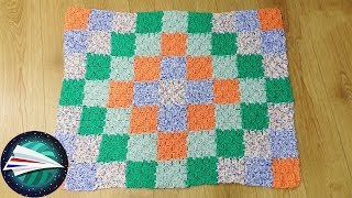 Baby Deken Haken  Patchwork deken zelf maken  C2C Deken haken  Deken haken met een leraar [upl. by Inga979]