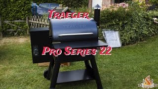 Traeger Pro Series 22 unboxing BBQ Pellet Smoker Grill  tobiasgrilltde [upl. by Naryt]