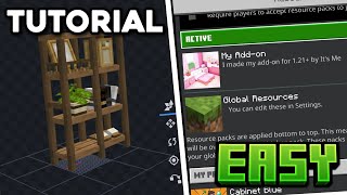 How to Make AddonMod for Minecraft PE 121 Without Coding [upl. by Reitrac]