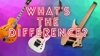 Solid vs Chambered vs Semi Hollow Body Electric Guitars  HOW ITS USED [upl. by Kleeman571]